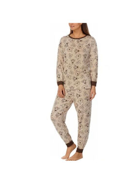 Women’s Winnie the Pooh Pajama Set Beige/Brown Size XL